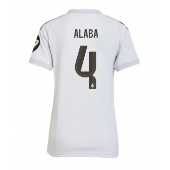 Billige Fotballdrakt Real Madrid David Alaba #4 Replika Hjemmedrakt Dame 2025-26 Kortermet